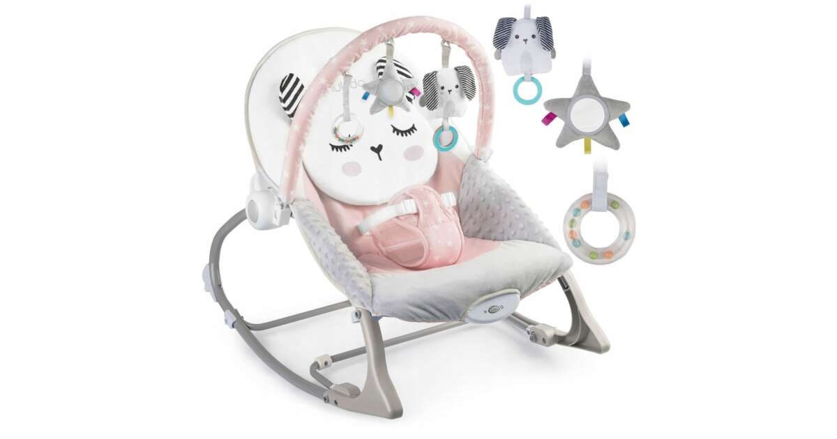 Nukido Vibrating Lounge Chair mit Toys graurosa