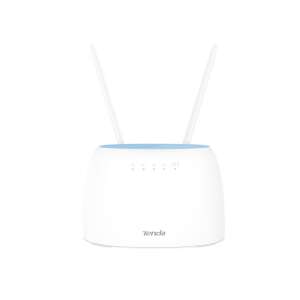 Tenda 4G09 AC1200 Dual-Band Wi-Fi 4G+ LTE Router, бял, преден изглед - Tenda Wi-Fi рутер, адаптер