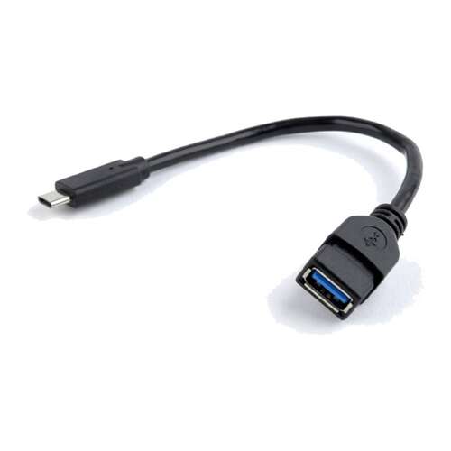 Gembird USB 3.0 OTG Type-C Adapterkabel, schwarz, 20cm