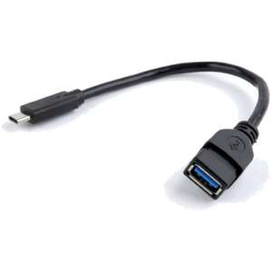 Кабел адаптер Gembird USB 3.0 OTG Type-C, черен, 20cm - Gembird