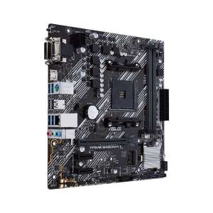 Asus PRIME B450M-K II motherboard, angled view - ASUS Motherboard