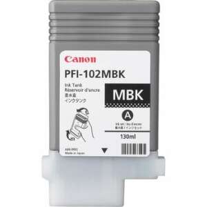 Canon PFI-102MBk Matt Black Ink Tank, 130ml, for Canon imagePROGRAF printers - Printer supply