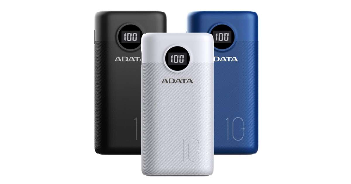 Bateria Portatil / Power Bank 20000mAh ADATA P20000QCD Blue /  AP20000QCD-DGT-CDB