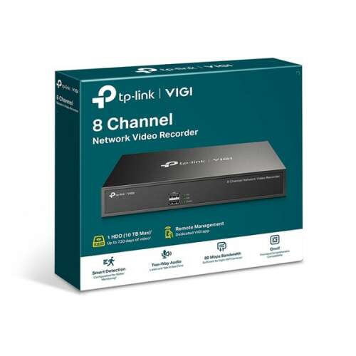 TP-Link VIGI VIGI NVR1008H VIGI 8 canale de înregistrare video în rețea