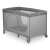 RicoKids travel cot with mattress, grey, foldable, portable, safe for baby