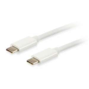 EQuip Platinum USB 3.2 Gen 2x1 Kabel USB Typ C 2m Biały, Kabel USB-C do USB-C do ładowania i przesyłania danych - Kabel danych