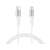 Kabel Sandberg USB-C do Lightning, białe, 1 metr, plecione