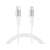 Cablu Sandberg USB-C la Lightning, alb, 1 metru, împletit