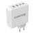 Canyon H-100 100W-os 4-portos falitöltő USB-C és USB-A portokkal, fehér