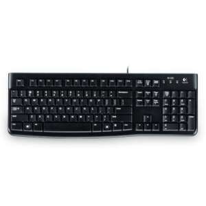 Logitech K120 wired keyboard, black, full-size, with number pad, USB connection - Logitech Keyboard