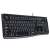 Logitech K120 wired keyboard, black, full-size, with number pad, USB connection