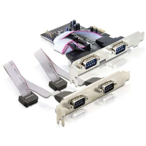 DeLock PCI Express Karte mit 4x seriellen Ports, 89178