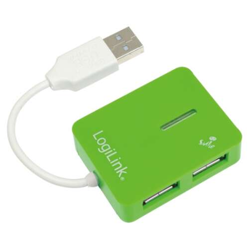 LogiLink Smile USB 2.0 hub, 4-port, zöld