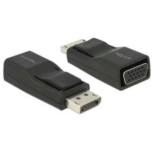 DeLock DisplayPort to VGA adapter, black, 65653 - DisplayPort Adapter