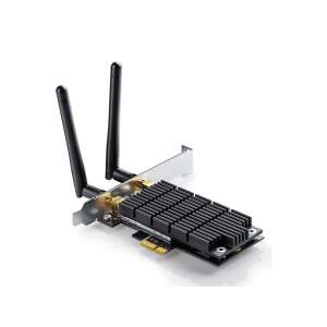 TP-Link Archer T6E AC1300 Безжичен адаптер с два честотни диапазона PCI-E, черен, с две антени - TP-Link