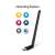 TP-Link Archer T2U Plus AC600 Dual Band Wireless USB Adapter, black, angled view, compatible with Windows and Mac OS