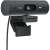 Logitech BRIO 505 webcam, black, ultra-wide field of view, 1080p HD video, built-in microphone