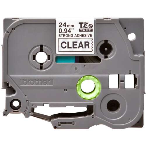 Brother TZE-S151 24mm fekete átlátszó laminált P-touch szalagkazetta - Nyomtató szalag