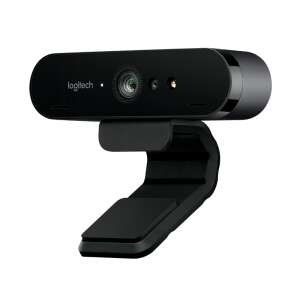 Webcam Logitech BRIO 4K Ultra HD, neagră, vedere înclinată - Logitech Camere web