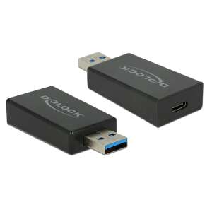 DeLock USB 3.1 Gen 2 Type-A male to USB Type-C female adapter, black - USB Cable