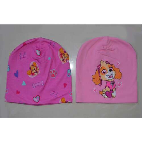 Nickelodeon Mancsőrjárat Skye pamut sapka szett 2db-os kislányoknak, 2-4 éves korig