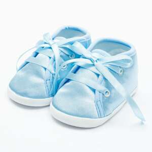 New Baby Baba szatén cipő New Baby kék 6-12 hó 94923312 