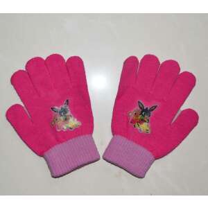 Rękawiczki dziane w kolorze magenta Bing BING z nadrukiem postaci z kreskówek, rozmiar uniwersalny, dla dzieci - Bing