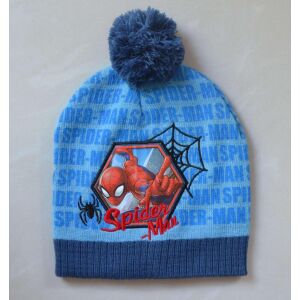 Căciulă de iarnă pentru copii Marvel Spider-Man, Căciulă tricotată albastră cu pompon, 3-6 ani - Caciuli pentru copii, seturi