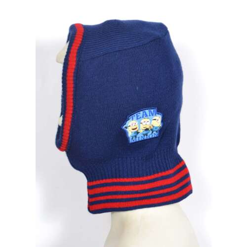 Caciulă de iarnă tricotată Minions, bleumarin, 3-6 ani, logo Team Minions