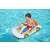 Child playing with Bestway inflatable car pool float with handle, white, blue, yellow, orange