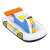 Bestway inflatable car pool float with handle, white, blue, yellow, orange