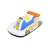 Bestway inflatable car pool float with handle, white, blue, yellow, orange