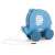 VIGA blue elephant pull-along toy