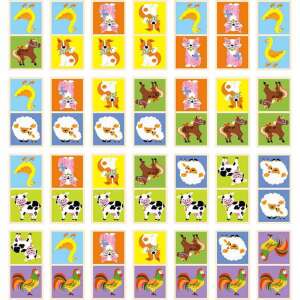 VIGA Állatos Fa Dominó - 28 db