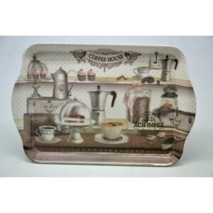 Ach Impex - Kávézó Tálca - Melamin - 21x14.3 cm