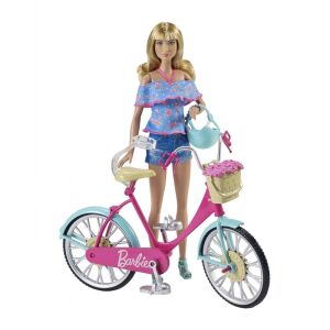 Barbie lutka s biciklom i kacigom - Mattel