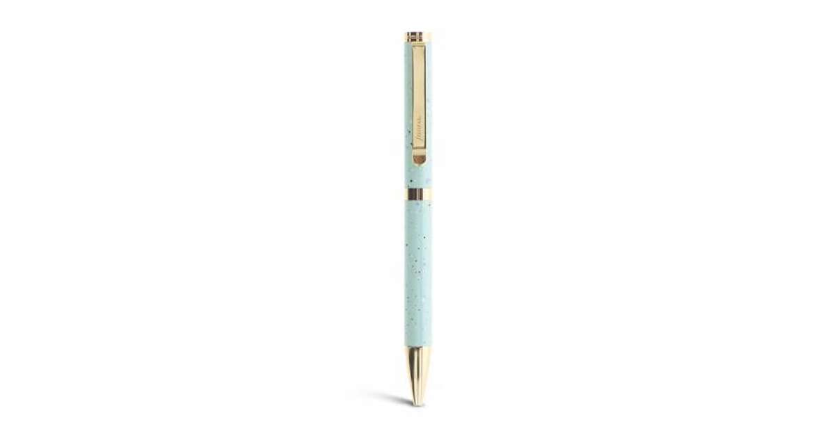 FILOFAX "Expressions" 0,8 mm gold clip light blue barrel black  ballpoint pen