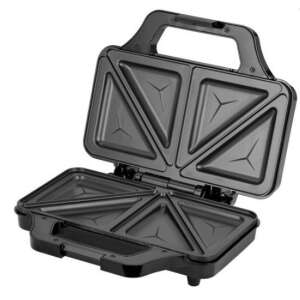 MPM MOP-45M 900W aparat de sandwichuri cu 4 felii, deschis, negru - Sandwich-maker