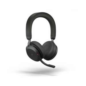 Безжични Bluetooth слушалки Jabra Evolve2 75, черни, ъглов изглед - Слушалки
