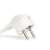 White extension cord plug