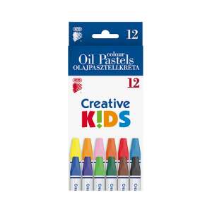 ICO Creative Kids Ölpastelle Set mit 12 Farben, 12 Farben, Ölpastelle für Kinder, zum Zeichnen und Malen - Zeichengeräte