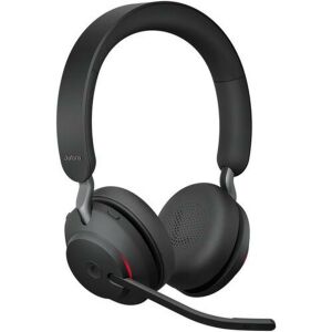 Angled view of Jabra Evolve2 65 MS Stereo Wireless Headset with microphone - Jabra Headphone