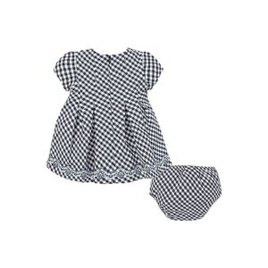 Mayoral Dark Blue Gingham Baby Girl Dress – 68 cm 126757208 - Girls' Dress