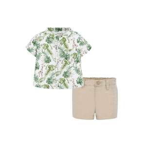 Mayoral trópusi mintás, len fiú ing és rövidnadrág szett – 70 cm 62540643 Gyerek blúz, ing
