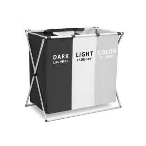 Laundry Hamper - Fabric, Collapsible Metal Frame - 65 x 37 x 58 cm 71466129