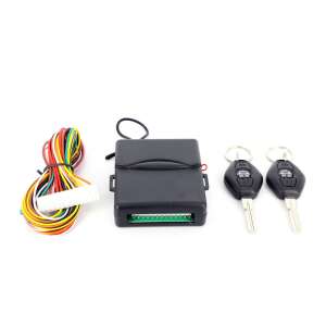 Remote central locking control set with two key fobs and wiring harness - Vehicle alarm & lock