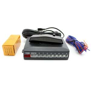Car reversing radar system with 8 sensors, display unit, and wiring - Parking Sensor