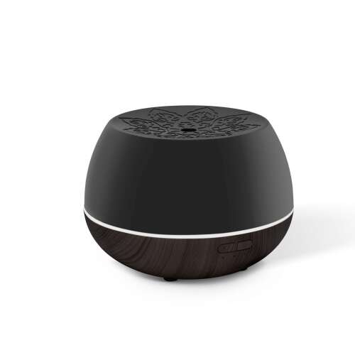 Light therapy aroma diffuser - black - 160 ml