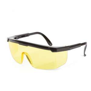 Yellow safety glasses for people who wear glasses, UV protection, scratch-resistant lenses - Work Safety
