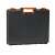 Black and orange professional double organizer tool box